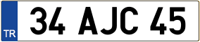 Trailer License Plate